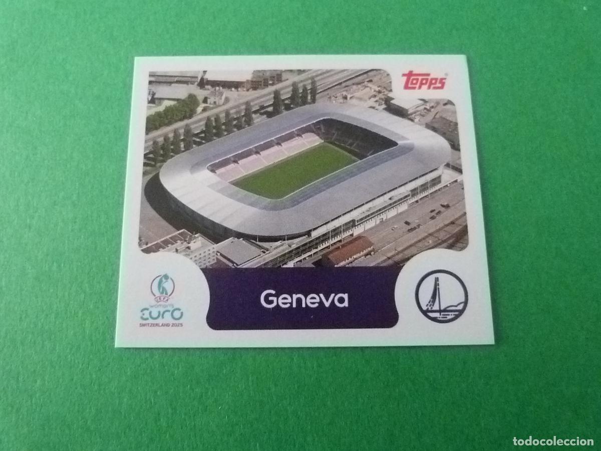 Cromos de Futebol: CROMO FUTBOL ESTADIO GENEVA GENOVA SIN PEGAR N&ordm; 23 EUROCOPA EURO FEMENINA SUIZA 2025 TOPPS