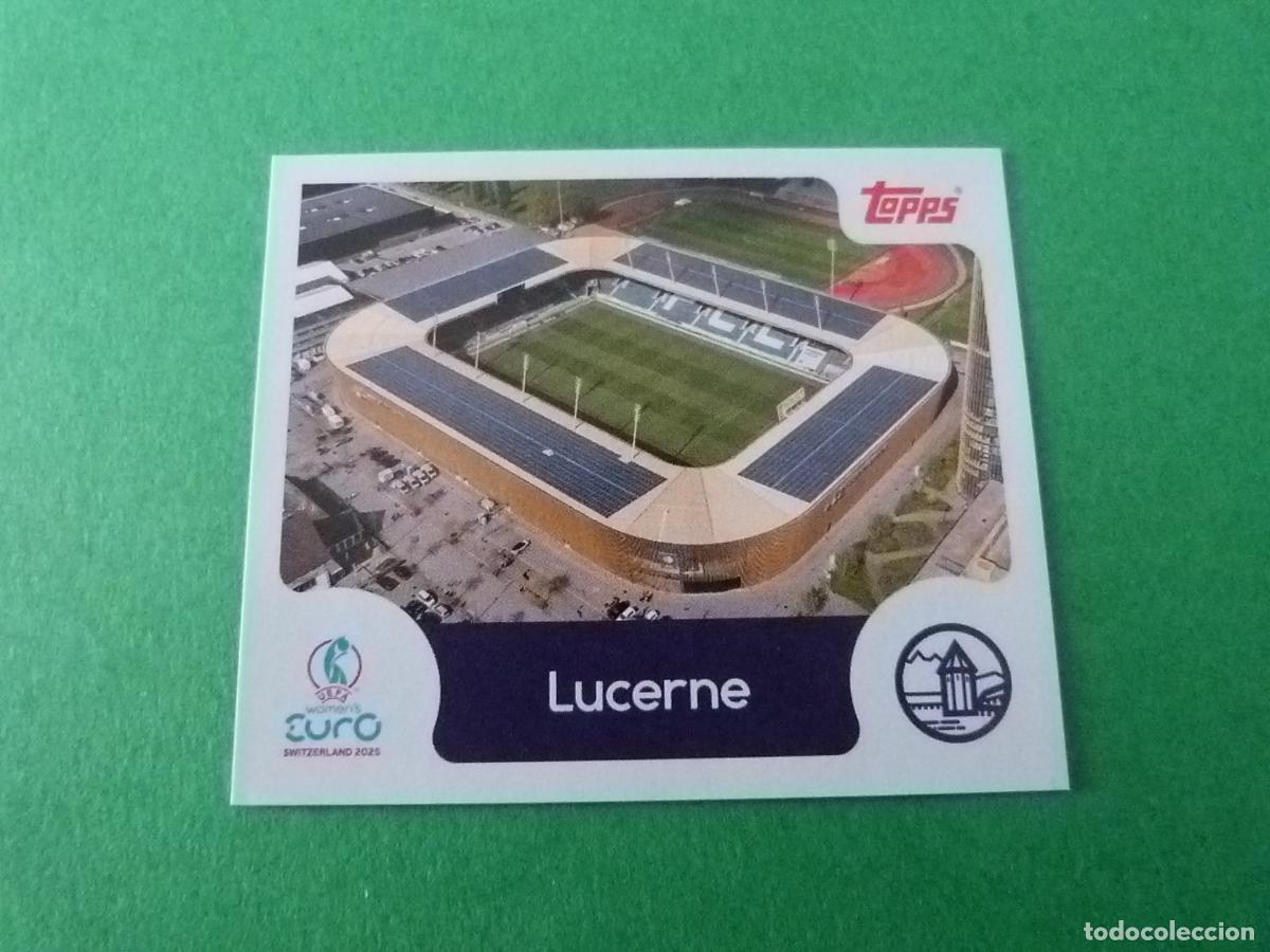 Cromos de Futebol: CROMO FUTBOL ESTADIO LUCERNE LUCERNA SIN PEGAR N&ordm; 26 EUROCOPA EURO FEMENINA SUIZA 2025 TOPPS