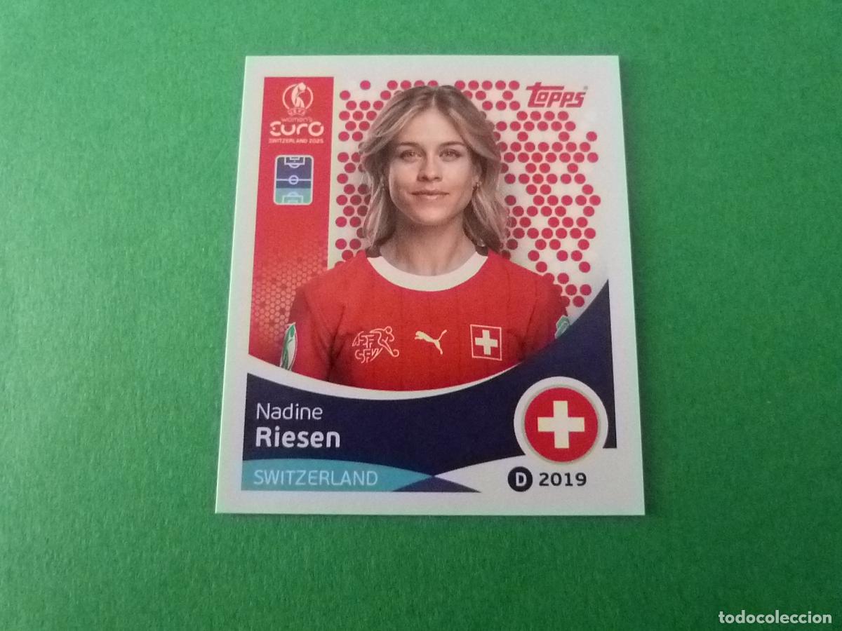 Cromos de F&uacute;tbol: CROMO FUTBOL RIESEN SUIZA SIN PEGAR N&ordm; 35 EUROCOPA EURO FEMENINA SUIZA 2025 TOPPS