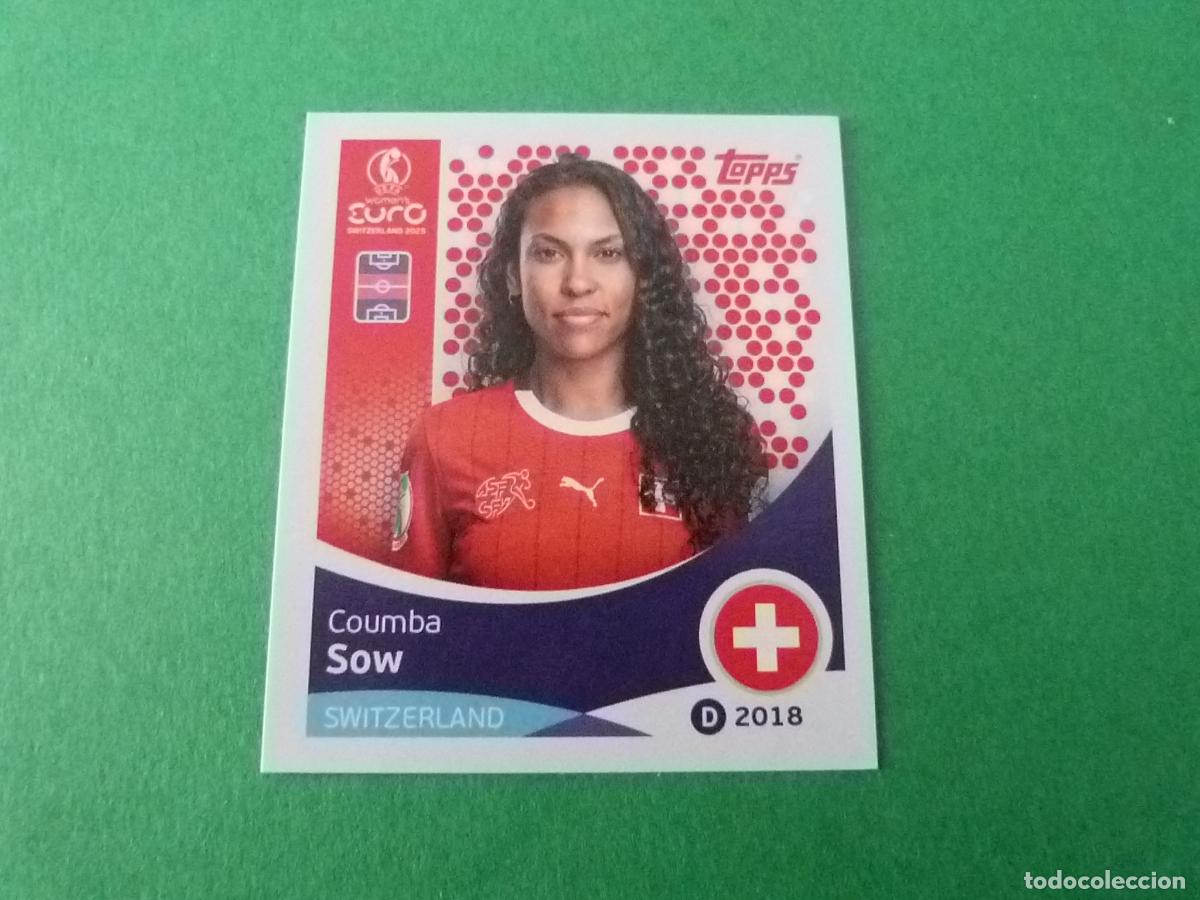 Cromos de F&uacute;tbol: CROMO FUTBOL SOW SUIZA SIN PEGAR N&ordm; 37 EUROCOPA EURO FEMENINA SUIZA 2025 TOPPS