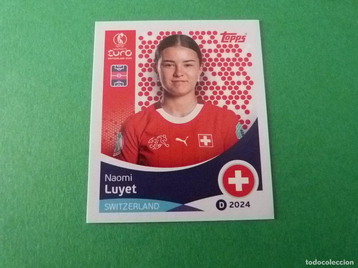 Cromos de F&uacute;tbol: CROMO FUTBOL LUYET SUIZA SIN PEGAR N&ordm; 39 EUROCOPA EURO FEMENINA SUIZA 2025 TOPPS
