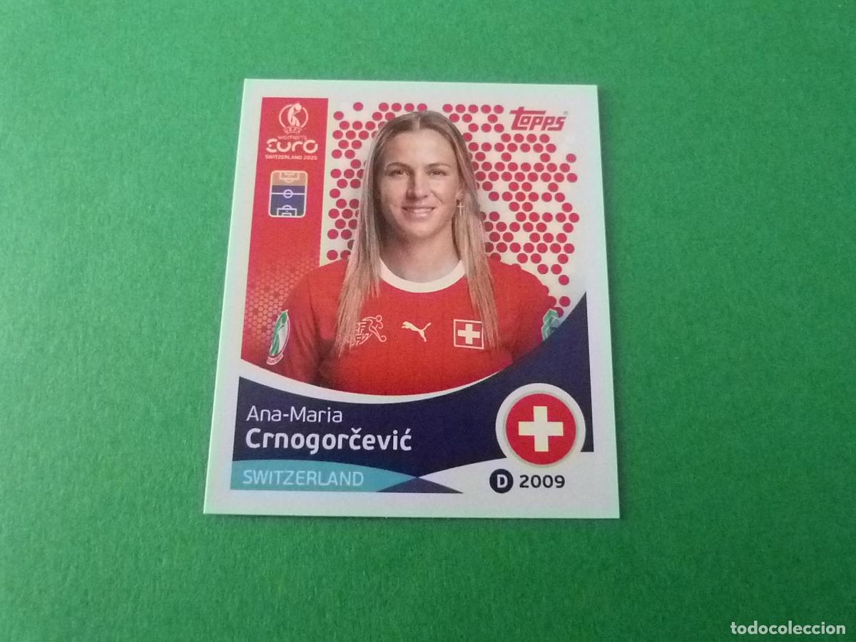 Cromos de Futebol: CROMO FUTBOL CRNOGORCEVIC SUIZA SIN PEGAR N&ordm; 41 EUROCOPA EURO FEMENINA SUIZA 2025 TOPPS