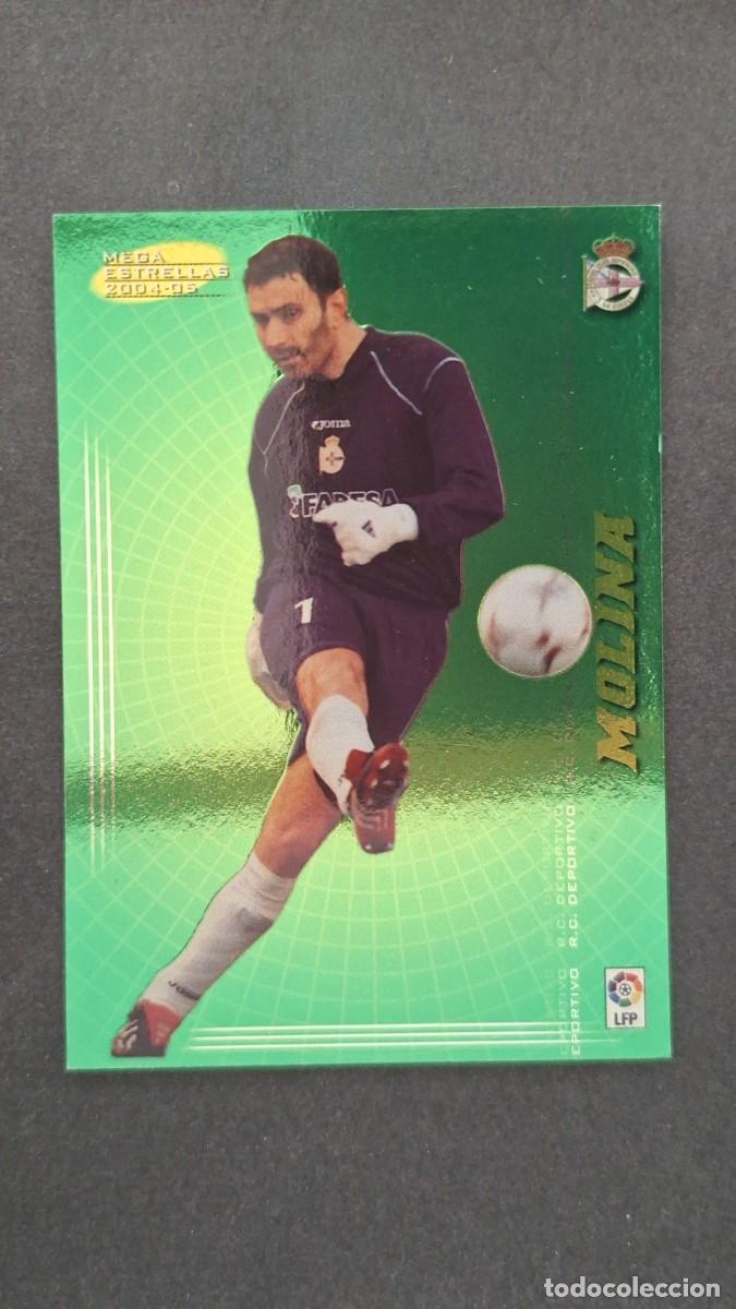 Cromos de F&uacute;tbol: L2 MOLINA DEPORTIVO DE LA CORU&Ntilde;A 363 MEGA ESTRELLAS PANINI MEGACRACKS 2004 2005 04 05
