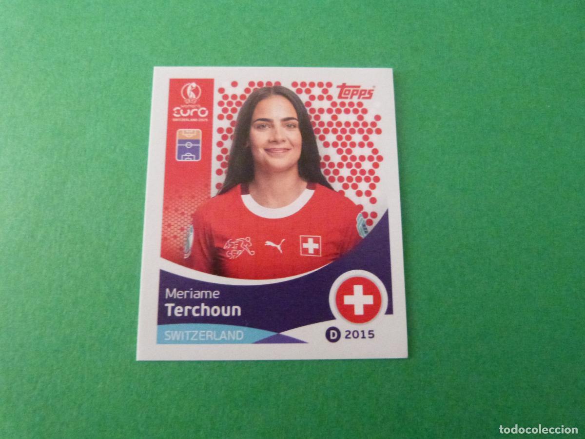 Cromos de Futebol: CROMO FUTBOL TERCHOUN SUIZA SIN PEGAR N&ordm; 44 EUROCOPA EURO FEMENINA SUIZA 2025 TOPPS