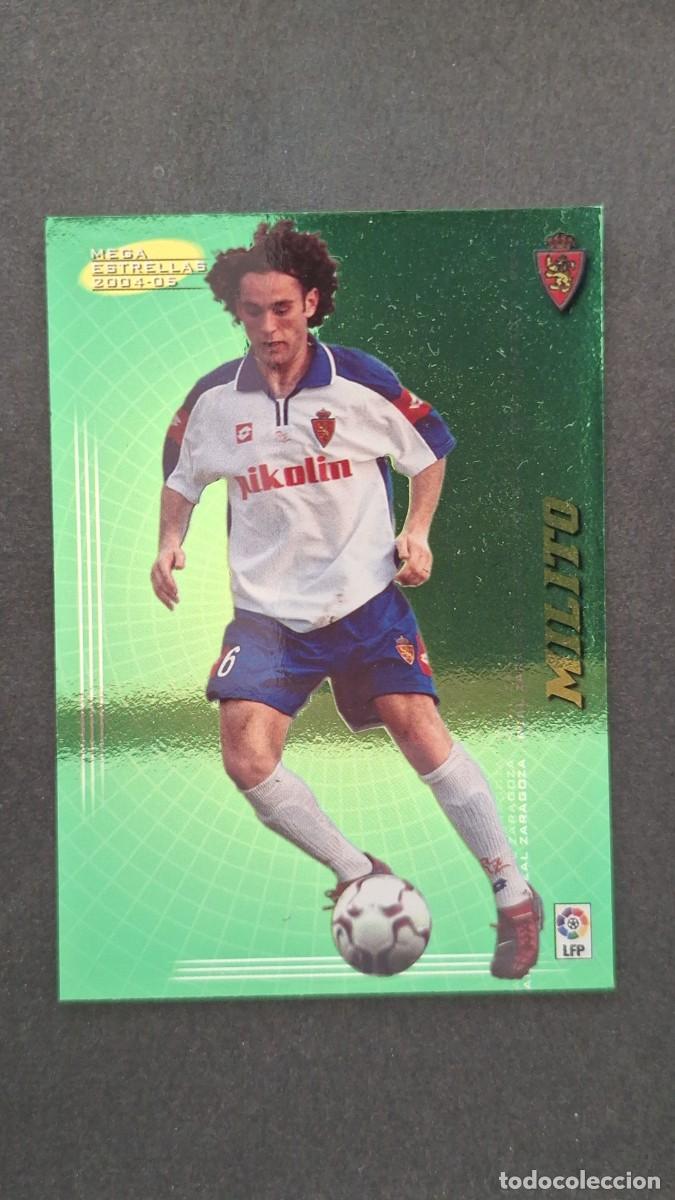 Fu&szlig;ball-Sticker: L2 MILITO REAL ZARAGOZA 365 MEGA ESTRELLAS PANINI MEGACRACKS 2004 2005 04 05