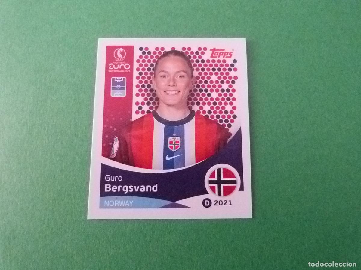 Cromos de Futebol: CROMO FUTBOL BERGSVAND NORUEGA SIN PEGAR N&ordm; 50 EUROCOPA EURO FEMENINA SUIZA 2025 TOPPS
