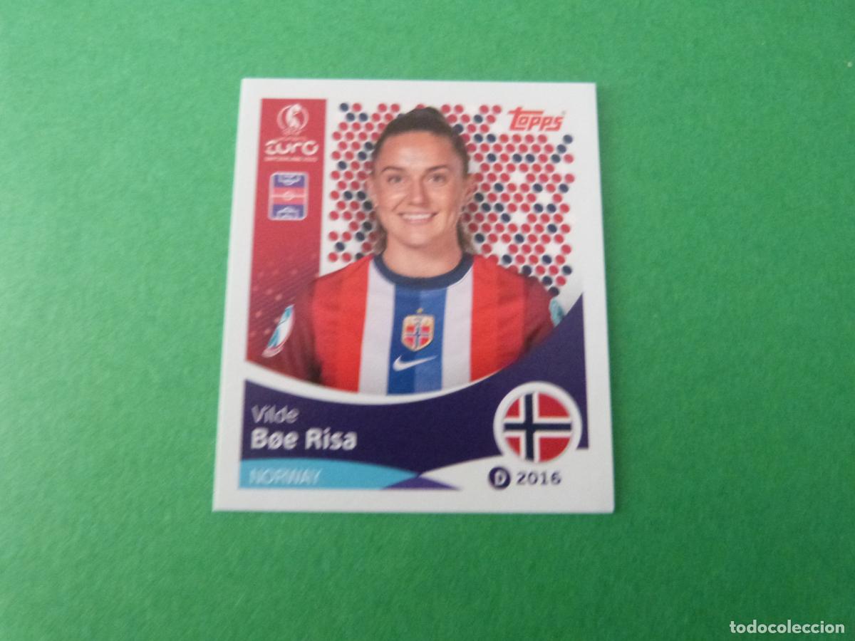Cartes &agrave; collectionner de Football: CROMO FUTBOL BOE RISA NORUEGA SIN PEGAR N&ordm; 55 EUROCOPA EURO FEMENINA SUIZA 2025 TOPPS