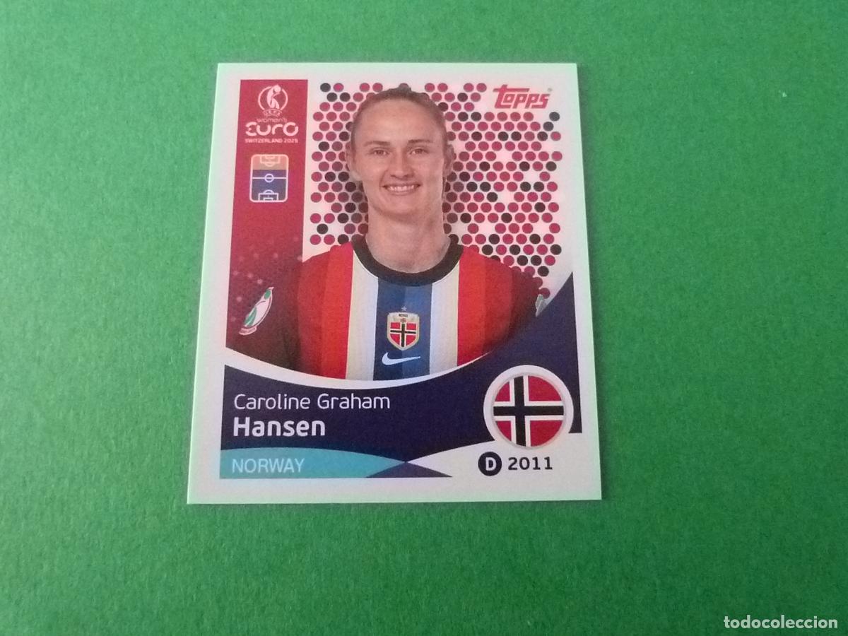 Cromos de Futebol: CROMO FUTBOL HANSEN NORUEGA SIN PEGAR N&ordm; 57 EUROCOPA EURO FEMENINA SUIZA 2025 TOPPS