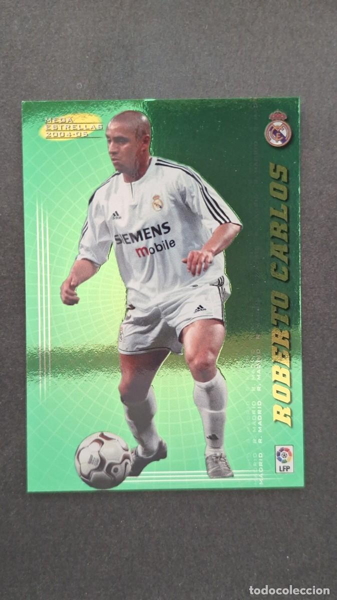 Cromos de F&uacute;tbol: L2 ROBERTO CARLOS REAL MADRID 370 MEGA ESTRELLAS PANINI MEGACRACKS 2004 2005 04 05
