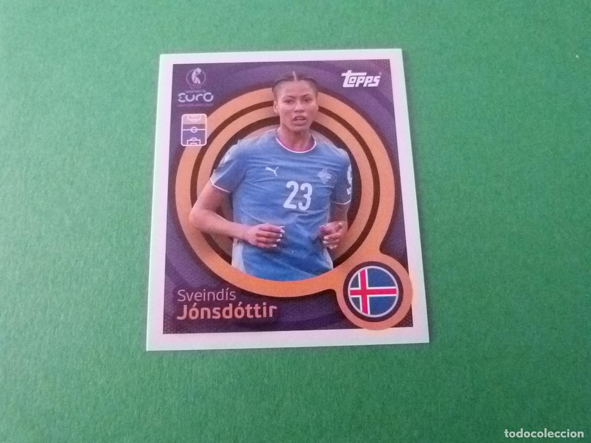 Cromos de F&uacute;tbol: CROMO FUTBOL JONSDOTTIR ISLANDIA SIN PEGAR N&ordm; 61 EUROCOPA EURO FEMENINA SUIZA 2025 TOPPS