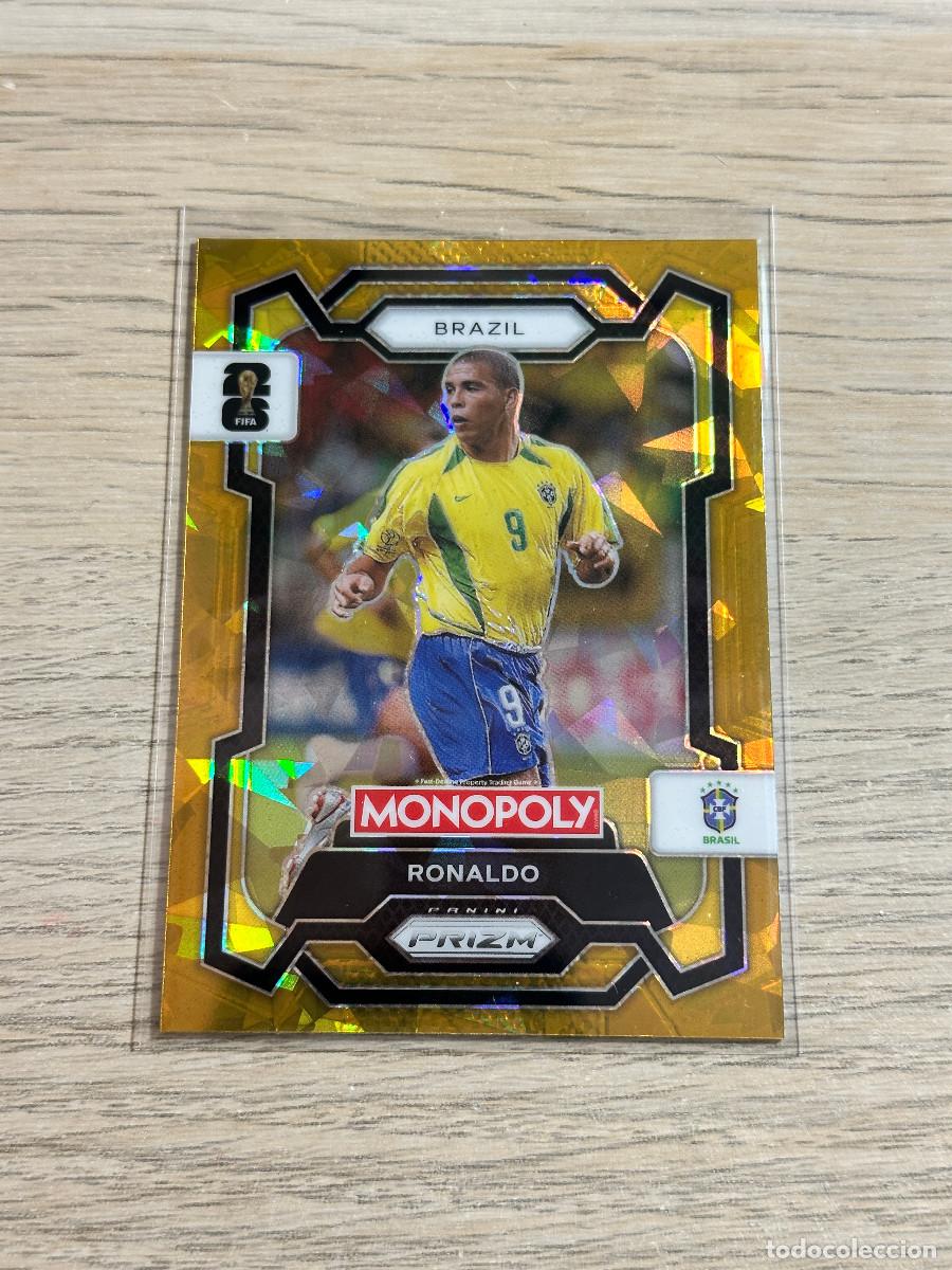 Cromos de F&uacute;tbol: RONALDO 18 BRASIL CRACKED GOLD WORLD CUP 2026 PANINI PRIZM MONOPOLY