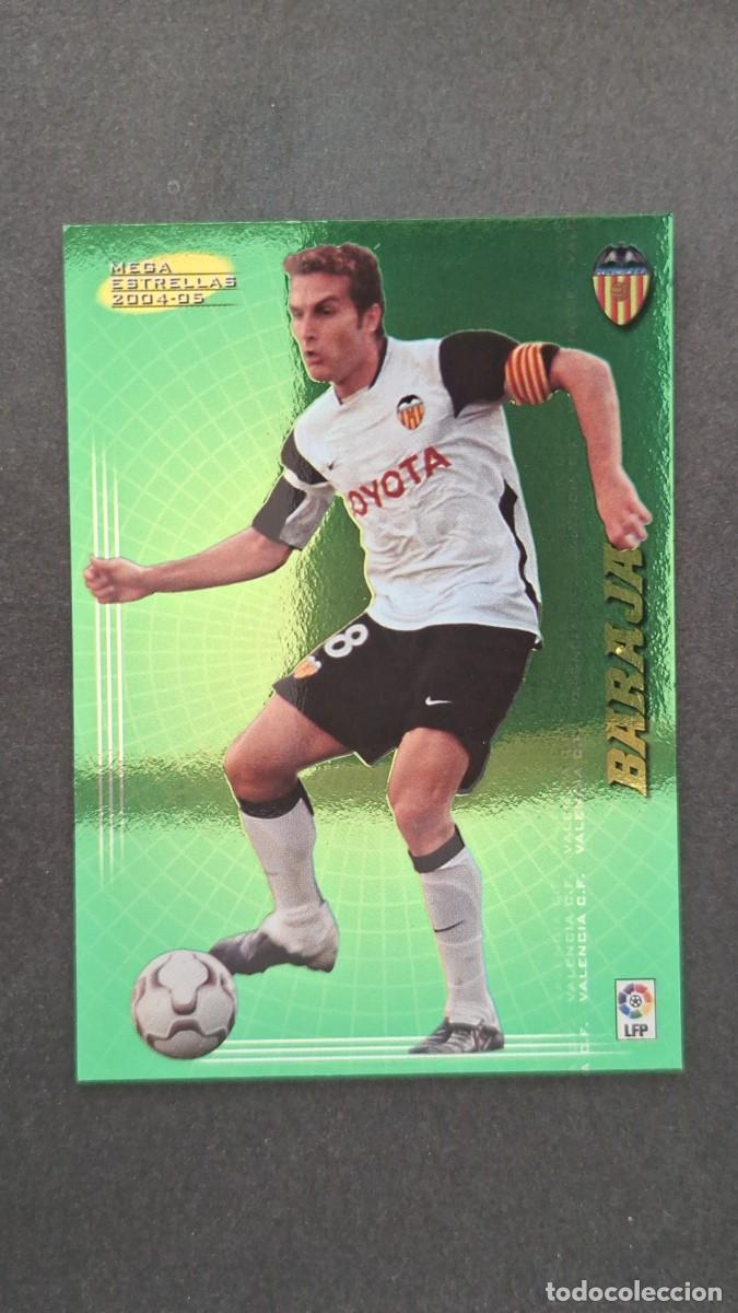 Cromos de F&uacute;tbol: L2 BARAJA VALENCIA C. F. 377 MEGA ESTRELLAS PANINI MEGACRACKS 2004 2005 04 05