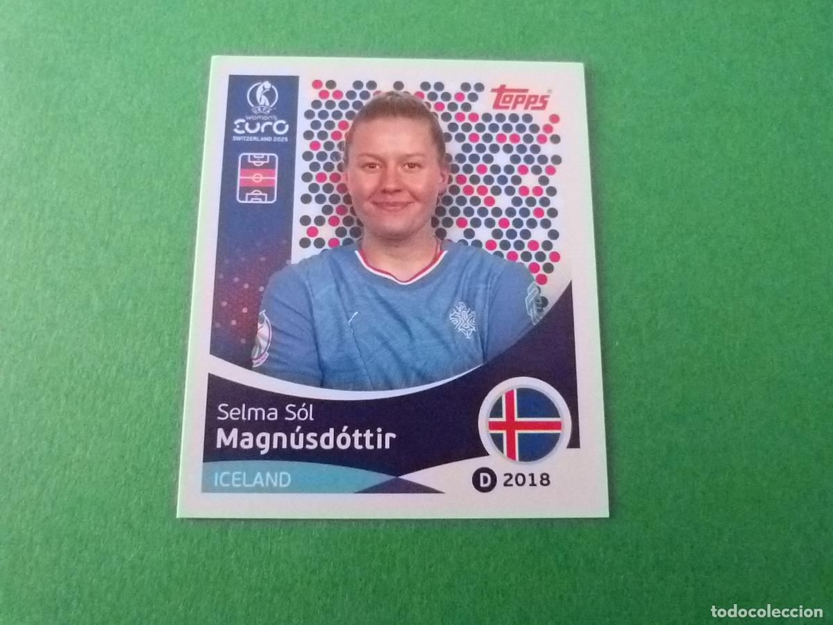 Cromos de F&uacute;tbol: CROMO FUTBOL MAGNUSDOTTIR ISLANDIA SIN PEGAR N&ordm; 69 EUROCOPA EURO FEMENINA SUIZA 2025 TOPPS