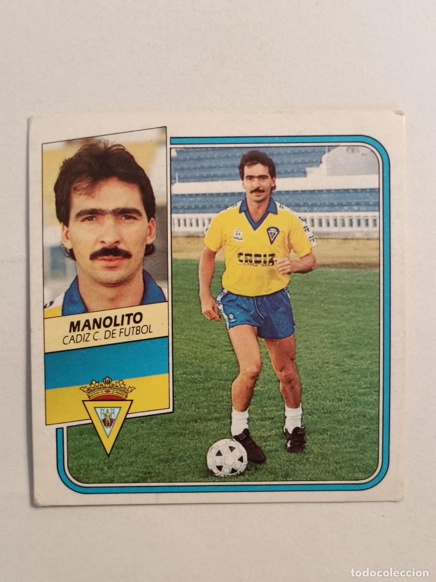 Cromos de F&uacute;tbol: MANOLITO CADIZ C.F. LIGA 89/90 ESTE