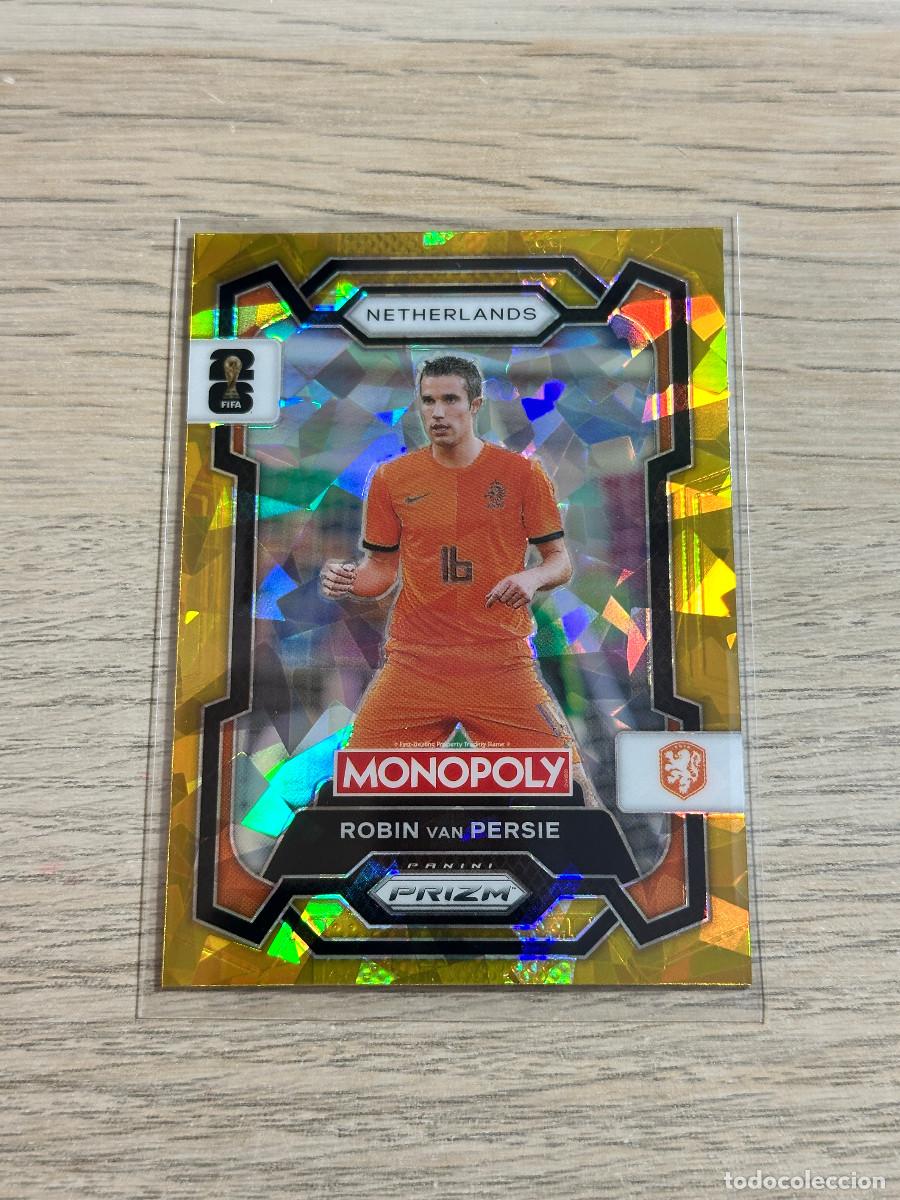Cromos de F&uacute;tbol: ROBIN VAN PERSIE 76 HOLANDA CRACKED GOLD WORLD CUP 2026 PANINI PRIZM MONOPOLY