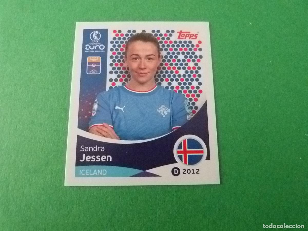 Cromos de F&uacute;tbol: CROMO FUTBOL JESSEN ISLANDIA SIN PEGAR N&ordm; 73 EUROCOPA EURO FEMENINA SUIZA 2025 TOPPS