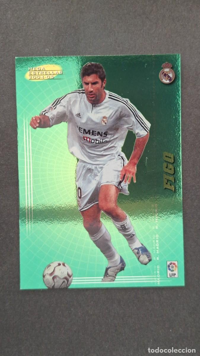 Cromos de F&uacute;tbol: L2 FIGO REAL MADRID 381 MEGA ESTRELLAS PANINI MEGACRACKS 2004 2005 04 05