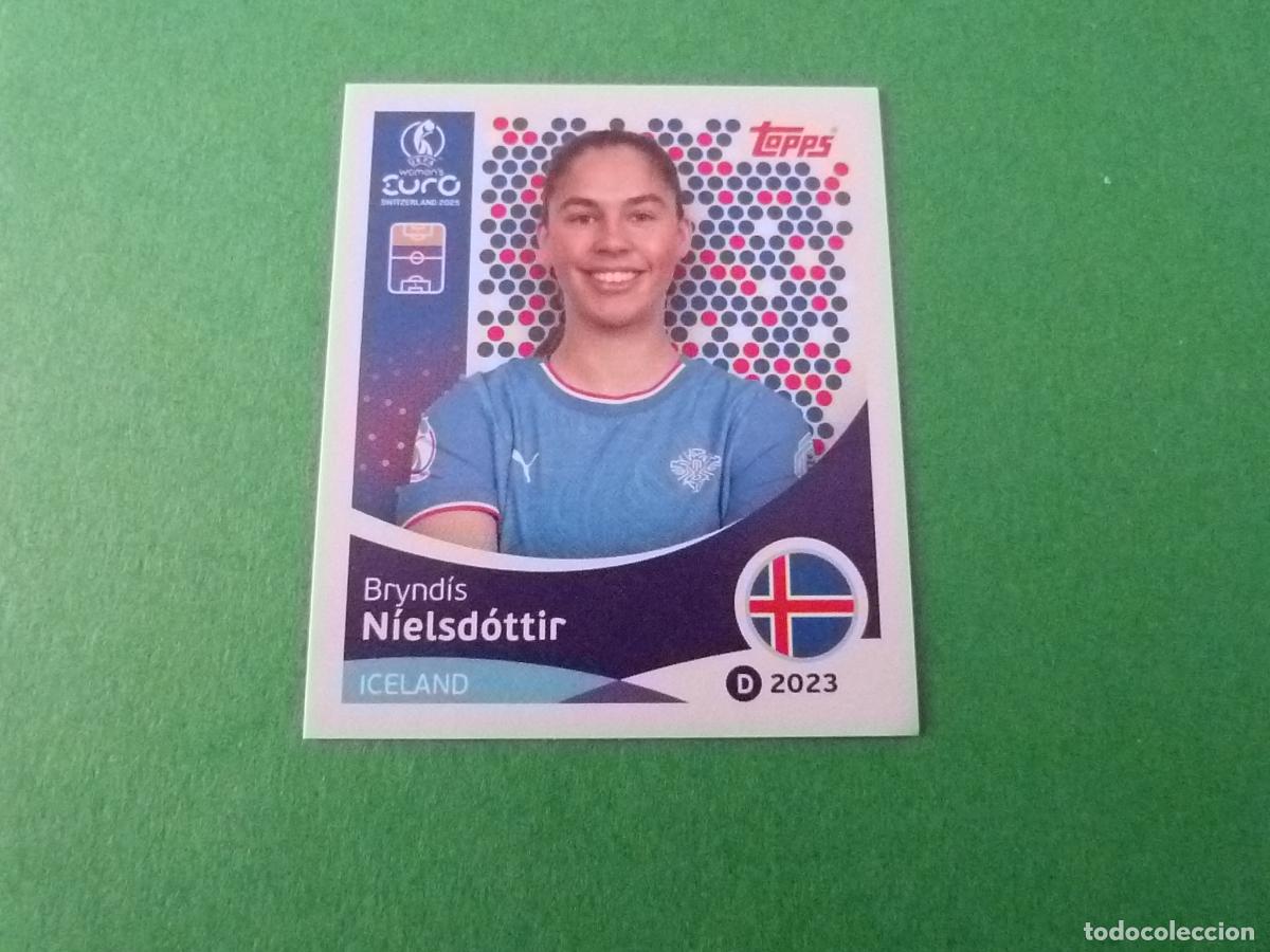 Cromos de F&uacute;tbol: CROMO FUTBOL NIELSDOTTIR ISLANDIA SIN PEGAR N&ordm; 74 EUROCOPA EURO FEMENINA SUIZA 2025 TOPPS