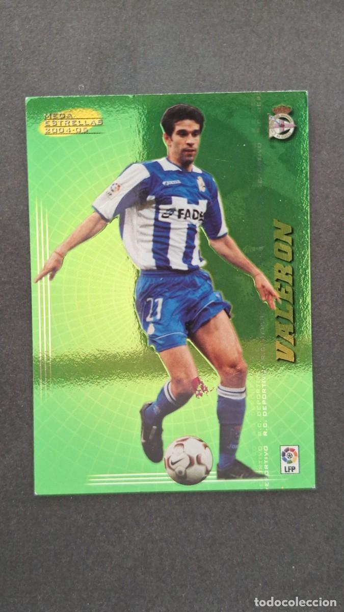 Cromos de F&uacute;tbol: L2 VALERON DEPORTIVO DE LA CORU&Ntilde;A 382 MEGA ESTRELLAS PANINI MEGACRACKS 2004 2005 04 05