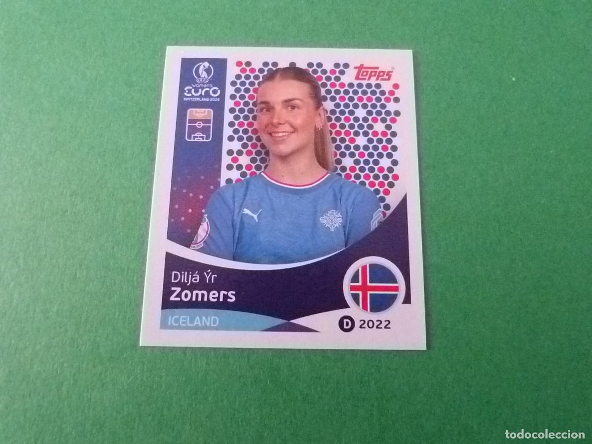 Football Stickers: CROMO FUTBOL ZOMERS ISLANDIA SIN PEGAR N&ordm; 75 EUROCOPA EURO FEMENINA SUIZA 2025 TOPPS