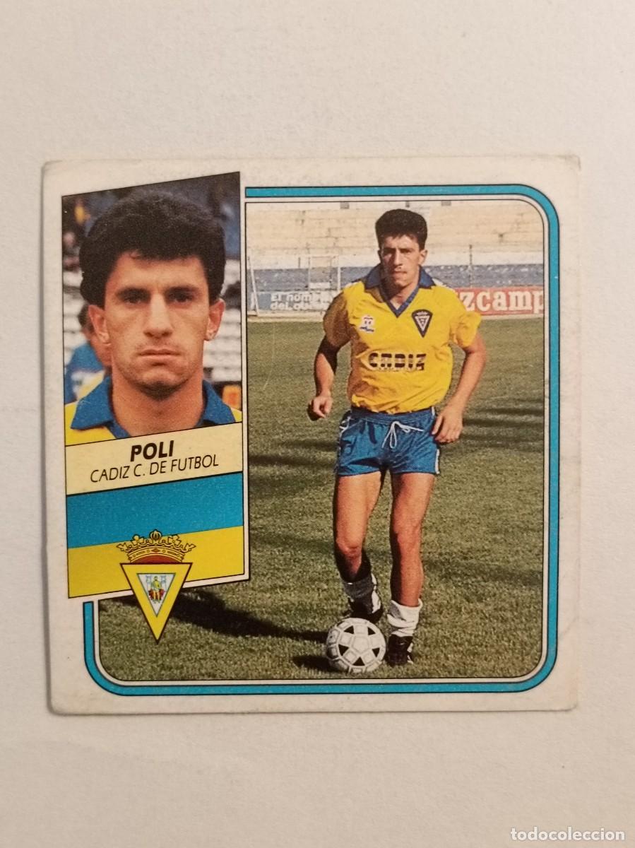 Football Stickers: POLI CADIZ C.F. LIGA 89/90 ESTE