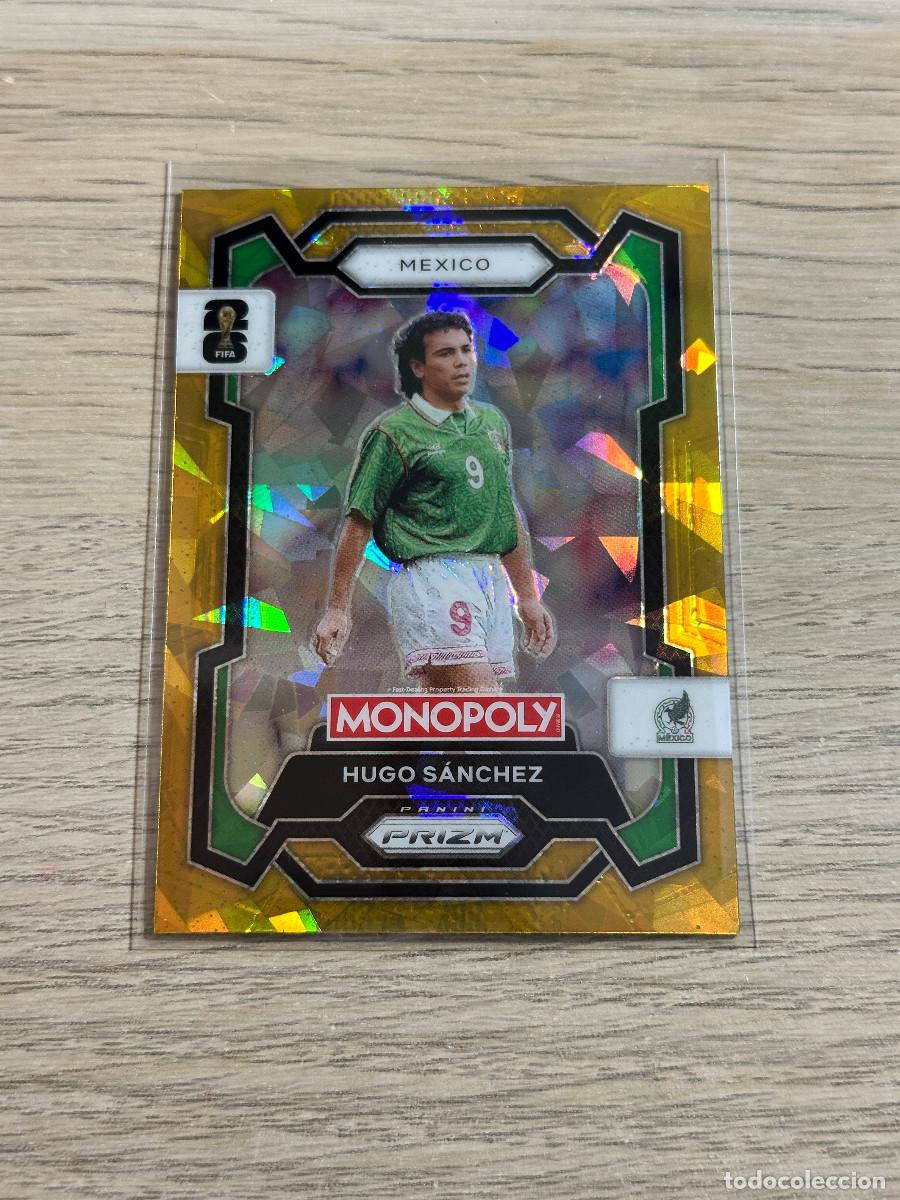 Football Stickers: HUGO SANCHEZ 56 MEXICO CRACKED GOLD WORLD CUP 2026 PANINI PRIZM MONOPOLY