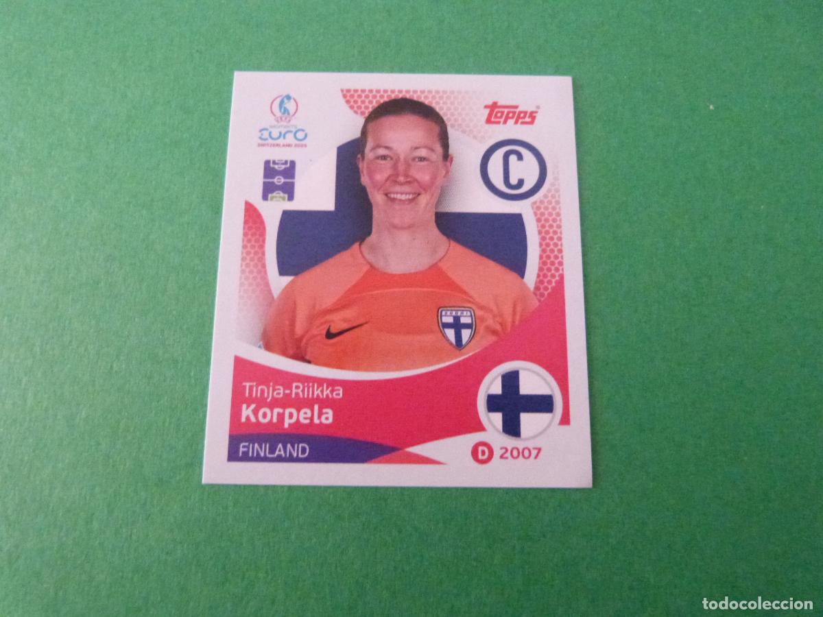 Football Stickers: CROMO FUTBOL KORPELA FINLANDIA SIN PEGAR N&ordm; 78 EUROCOPA EURO FEMENINA SUIZA 2025 TOPPS