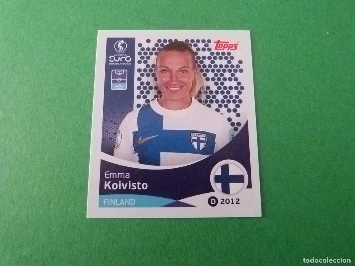 Fu&szlig;ball-Sticker: CROMO FUTBOL KOIVISTO FINLANDIA SIN PEGAR N&ordm; 79 EUROCOPA EURO FEMENINA SUIZA 2025 TOPPS