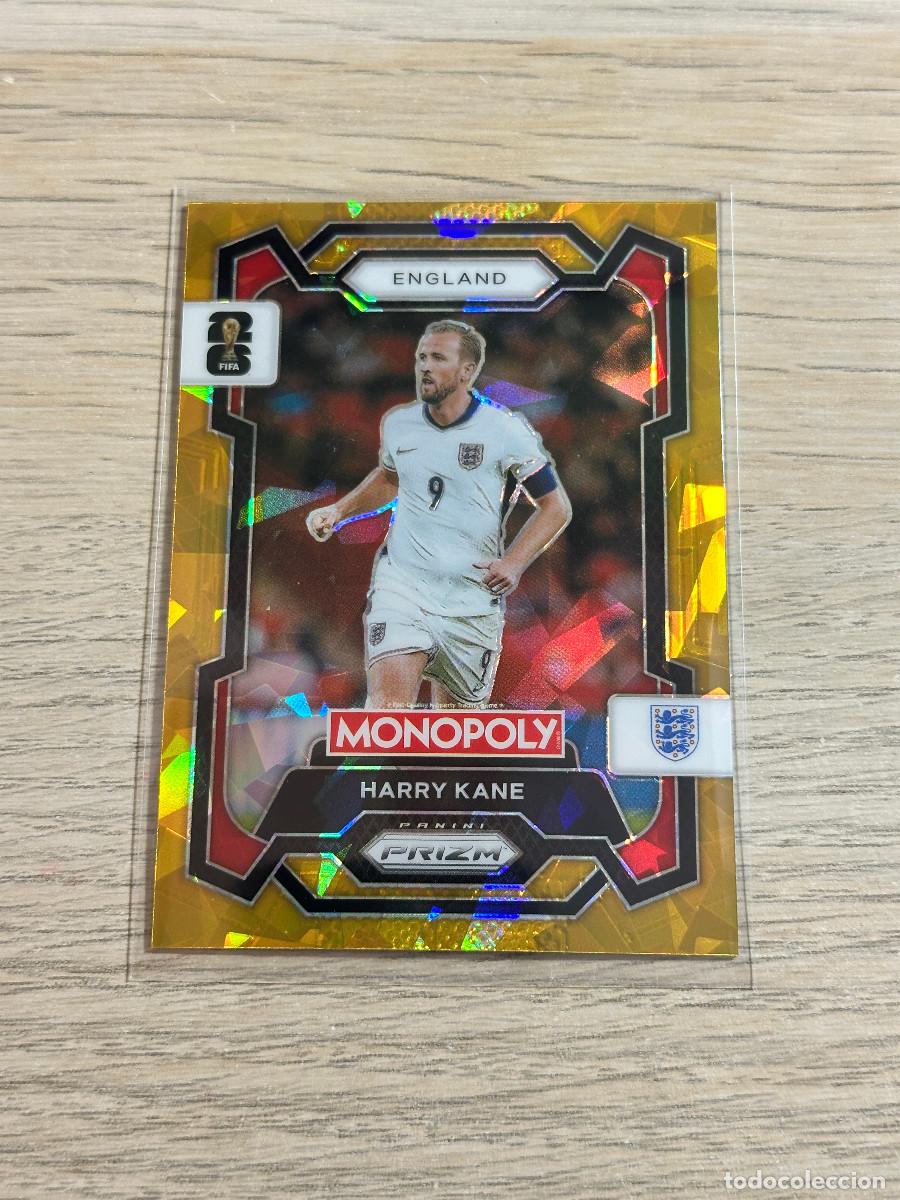 Fu&szlig;ball-Sticker: HARRY KANE 22 INGLATERRA CRACKED GOLD WORLD CUP 2026 PANINI PRIZM MONOPOLY