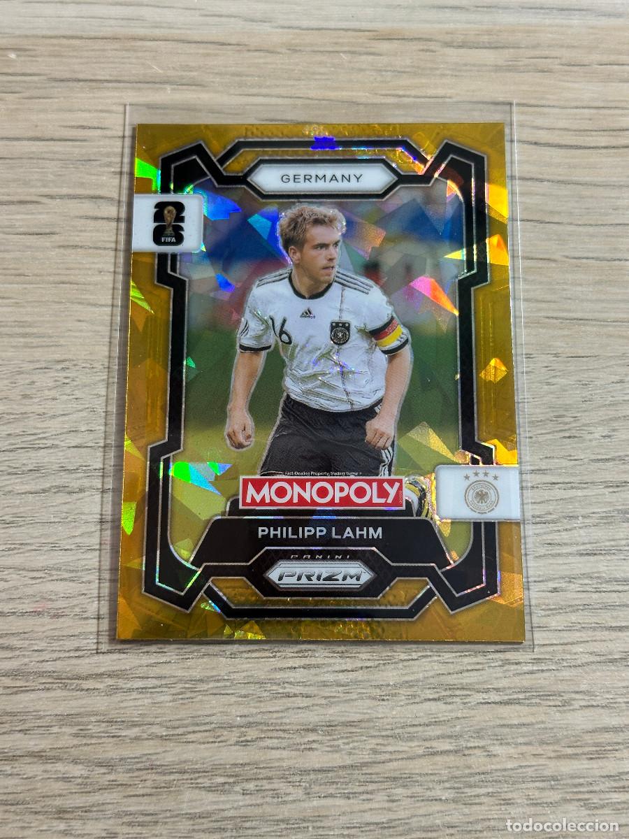 Cromos de F&uacute;tbol: PHILIPP LAHM 61 ALEMANIA CRACKED GOLD WORLD CUP 2026 PANINI PRIZM MONOPOLY