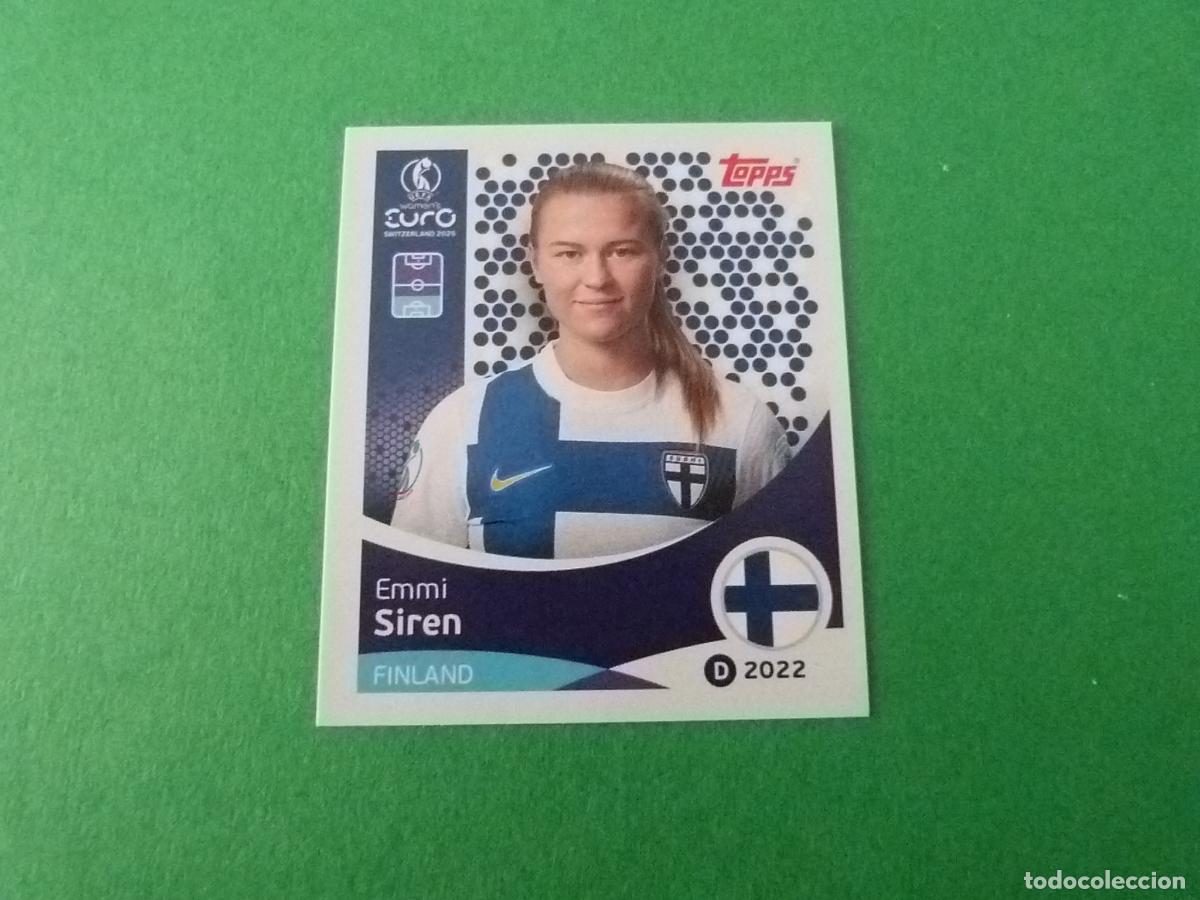 Cromos de F&uacute;tbol: CROMO FUTBOL SIREN FINLANDIA SIN PEGAR N&ordm; 83 EUROCOPA EURO FEMENINA SUIZA 2025 TOPPS