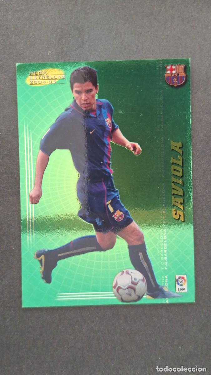 Cromos de F&uacute;tbol: L2 SAVIOLA F. C. BARCELONA 389 MEGA ESTRELLAS PANINI MEGACRACKS 2004 2005 04 05