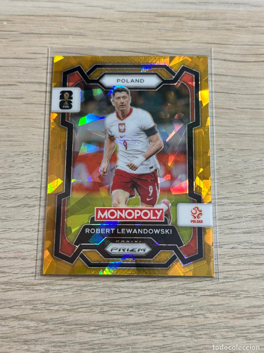 Cromos de F&uacute;tbol: ROBERT LEWANDOWSKI 84 POLONIA CRACKED GOLD WORLD CUP 2026 PANINI PRIZM MONOPOLY