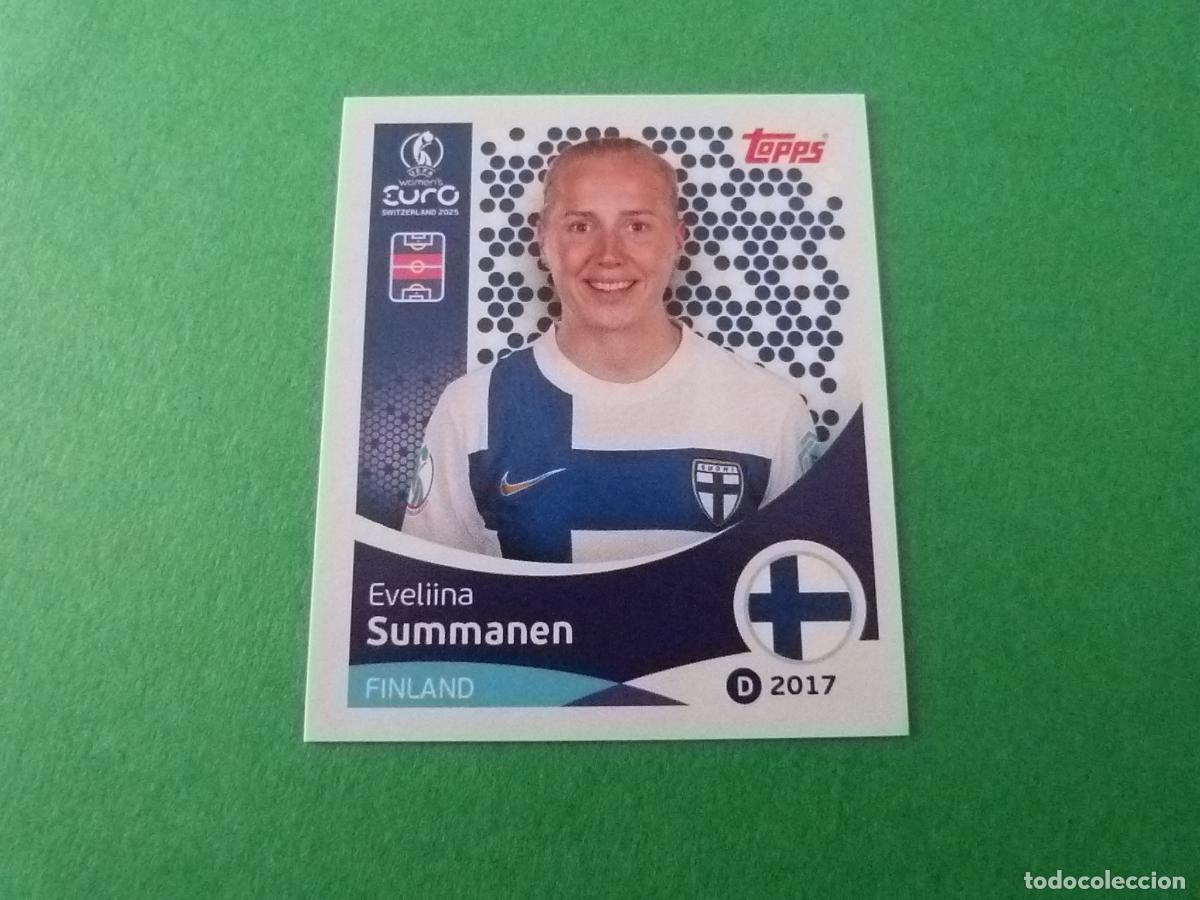 Cromos de F&uacute;tbol: CROMO FUTBOL SUMMANEN FINLANDIA SIN PEGAR N&ordm; 85 EUROCOPA EURO FEMENINA SUIZA 2025 TOPPS