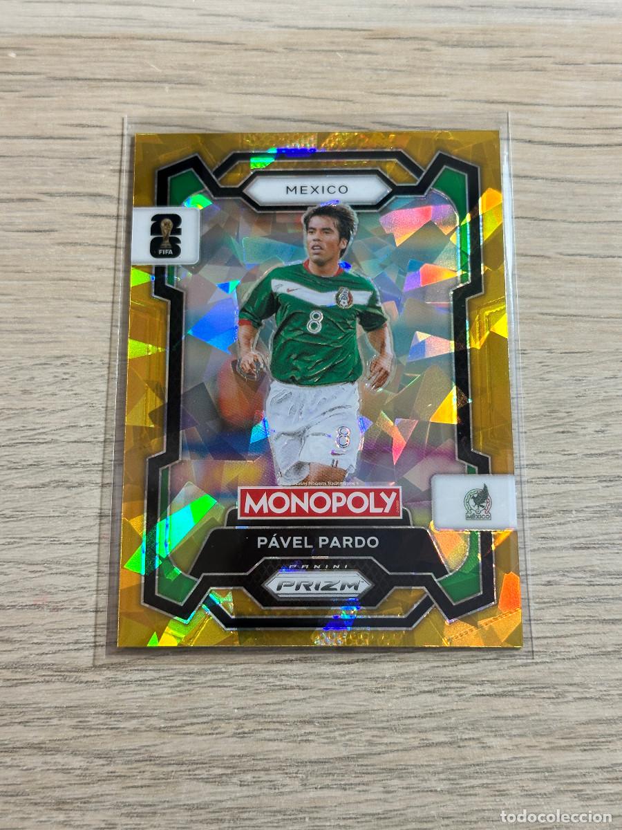 Cromos de F&uacute;tbol: PAVEL PARDO 54 MEXICO CRACKED GOLD WORLD CUP 2026 PANINI PRIZM MONOPOLY