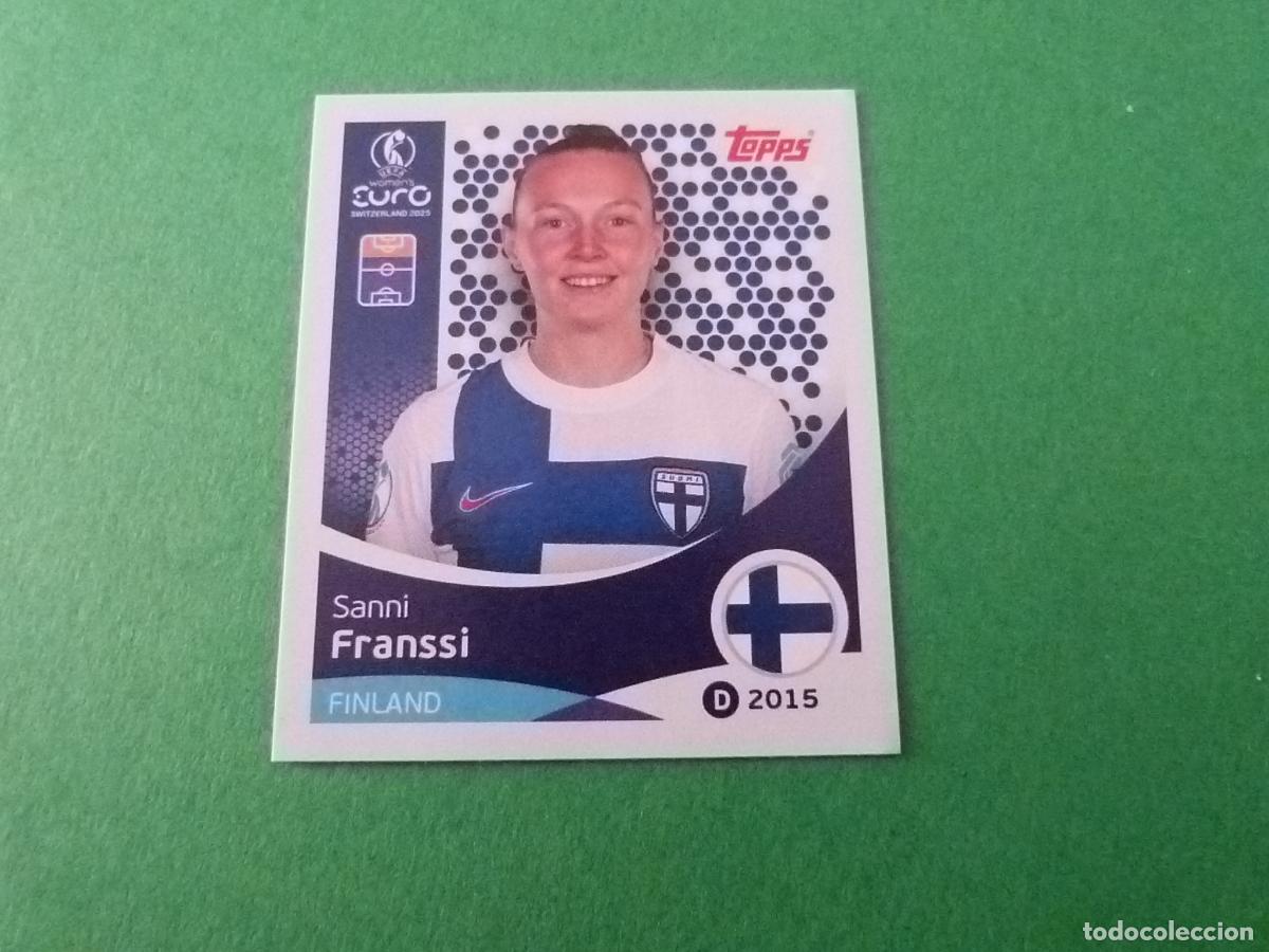 Cromos de F&uacute;tbol: CROMO FUTBOL FRANSSI FINLANDIA SIN PEGAR N&ordm; 90 EUROCOPA EURO FEMENINA SUIZA 2025 TOPPS