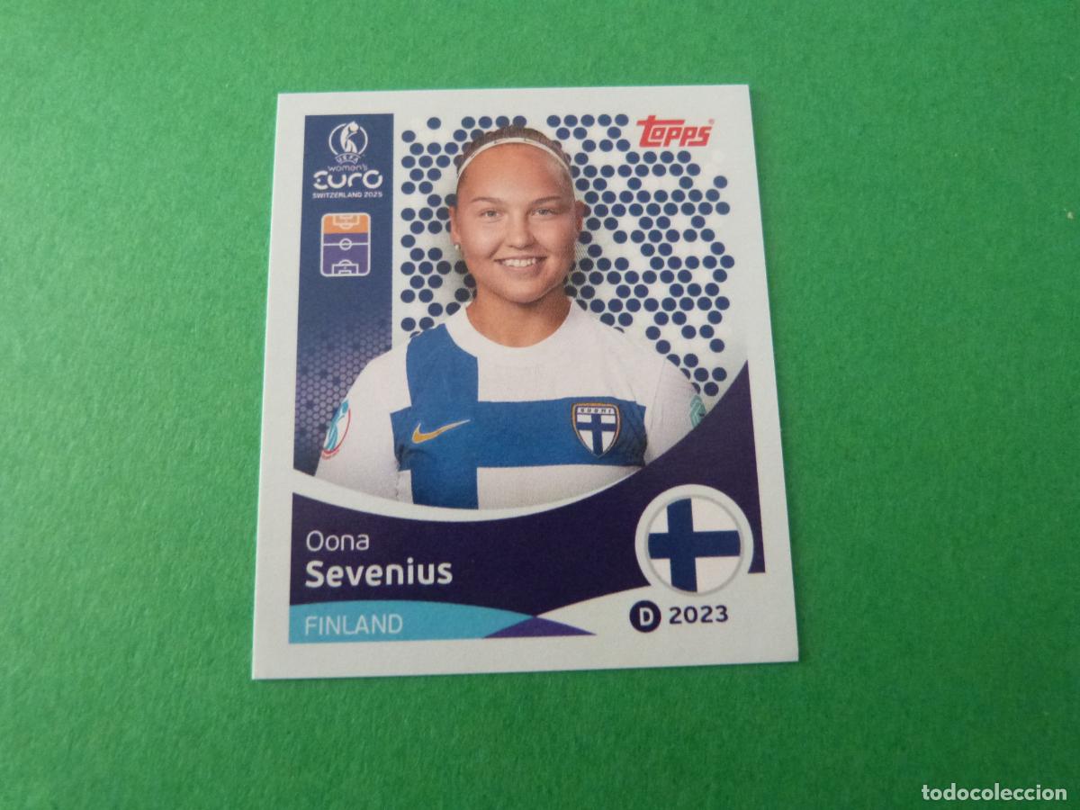 Cromos de F&uacute;tbol: CROMO FUTBOL SEVENIUS FINLANDIA SIN PEGAR N&ordm; 91 EUROCOPA EURO FEMENINA SUIZA 2025 TOPPS