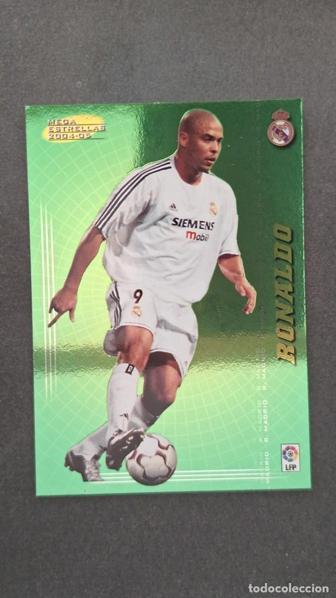 Cromos de F&uacute;tbol: L2 RONALDO REAL MADRID 395 MEGA ESTRELLAS PANINI MEGACRACKS 2004 2005 04 05
