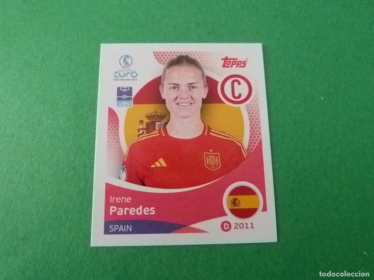 Cromos de F&uacute;tbol: CROMO FUTBOL PAREDES ESPA&Ntilde;A SIN PEGAR N&ordm; 94 EUROCOPA EURO FEMENINA SUIZA 2025 TOPPS