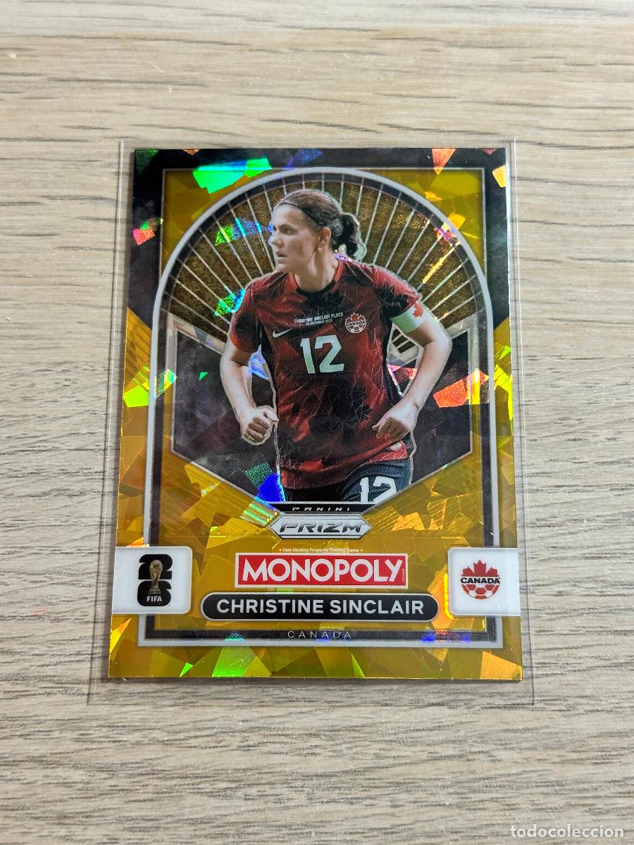Cartes &agrave; collectionner de Football: CHRISTINE SINCLAIR 100 CANADA CRACKED GOLD WORLD CUP 2026 PANINI PRIZM MONOPOLY