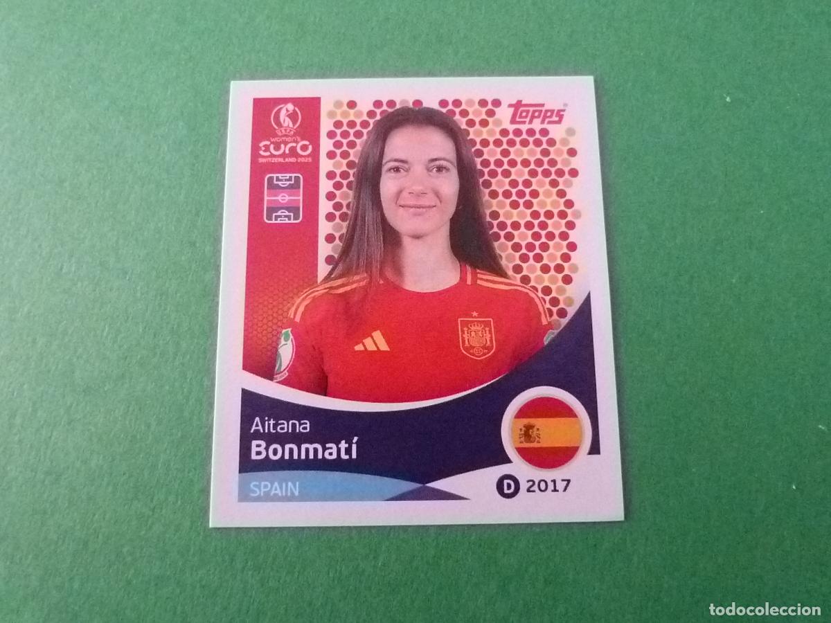 Football Stickers: CROMO FUTBOL AITANA BONMATI ESPA&Ntilde;A SIN PEGAR N&ordm; 101 EUROCOPA EURO FEMENINA SUIZA 2025 TOPPS