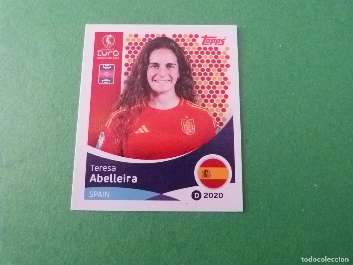 Football Stickers: CROMO FUTBOL ABELLEIRA ESPA&Ntilde;A SIN PEGAR N&ordm; 102 EUROCOPA EURO FEMENINA SUIZA 2025 TOPPS