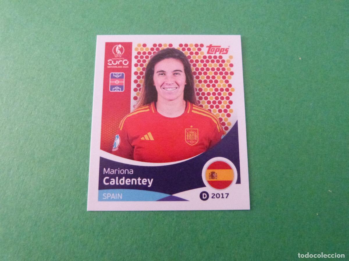 Football Stickers: CROMO FUTBOL CALDENTEY ESPA&Ntilde;A SIN PEGAR N&ordm; 104 EUROCOPA EURO FEMENINA SUIZA 2025 TOPPS
