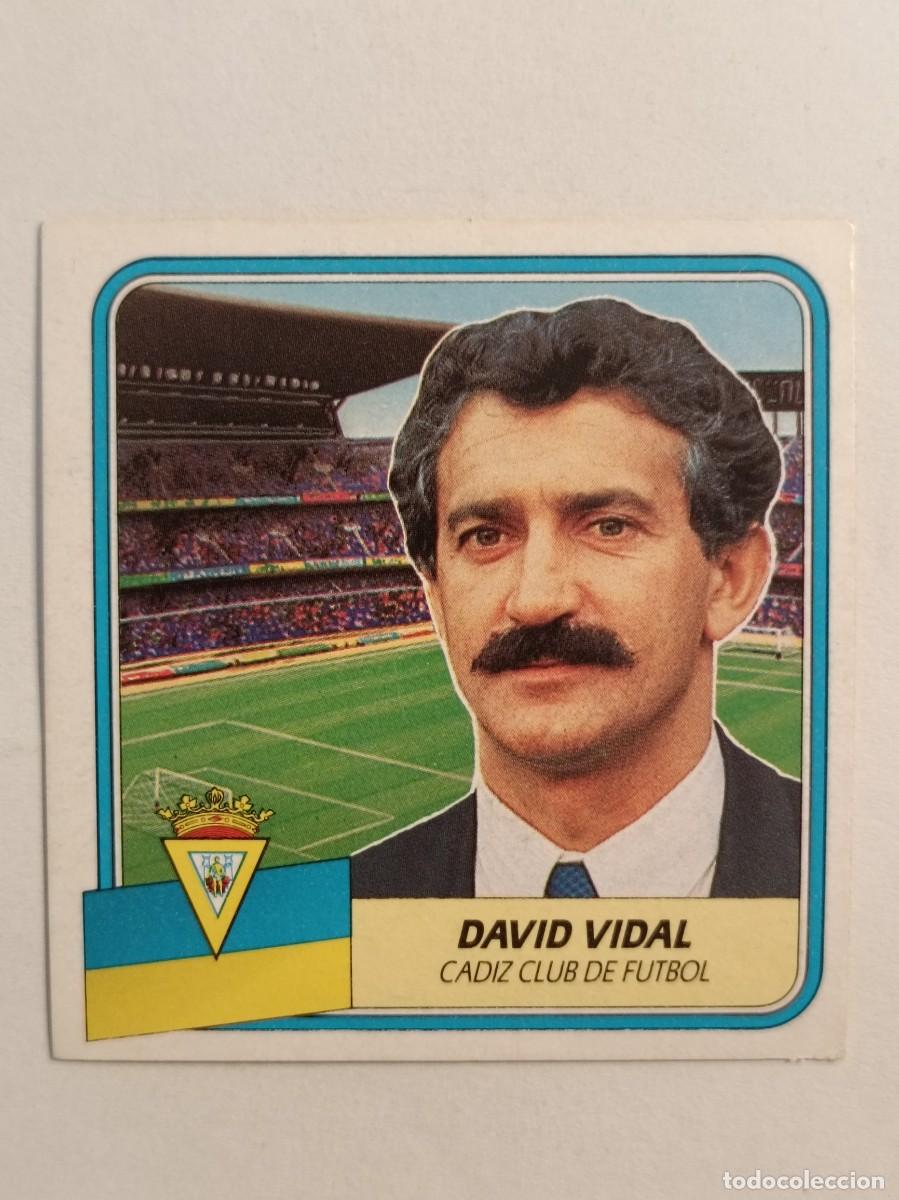 Fu&szlig;ball-Sticker: DAVID VIDAL CADIZ C.F. LIGA 89/90 ESTE