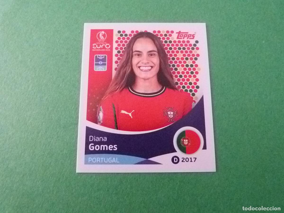 Cromos de F&uacute;tbol: CROMO FUTBOL GOMES PORTUGAL SIN PEGAR N&ordm; 116 EUROCOPA EURO FEMENINA SUIZA 2025 TOPPS