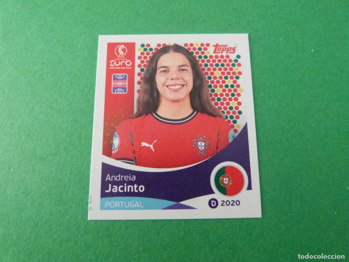 Cromos de F&uacute;tbol: CROMO FUTBOL JACINTO PORTUGAL SIN PEGAR N&ordm; 117 EUROCOPA EURO FEMENINA SUIZA 2025 TOPPS
