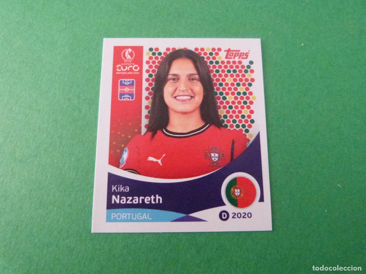 Cromos de F&uacute;tbol: CROMO FUTBOL NAZARETH PORTUGAL SIN PEGAR N&ordm; 118 EUROCOPA EURO FEMENINA SUIZA 2025 TOPPS