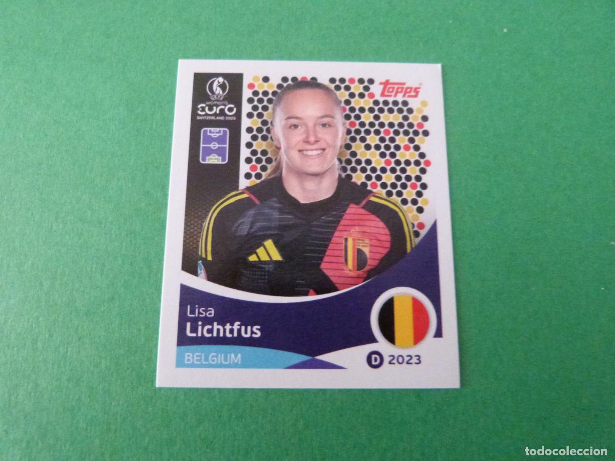 Cromos de F&uacute;tbol: CROMO FUTBOL LICHTFUS BELGICA SIN PEGAR N&ordm; 127 EUROCOPA EURO FEMENINA SUIZA 2025 TOPPS