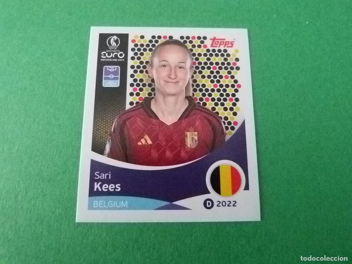 Cromos de F&uacute;tbol: CROMO FUTBOL KEES BELGICA SIN PEGAR N&ordm; 129 EUROCOPA EURO FEMENINA SUIZA 2025 TOPPS