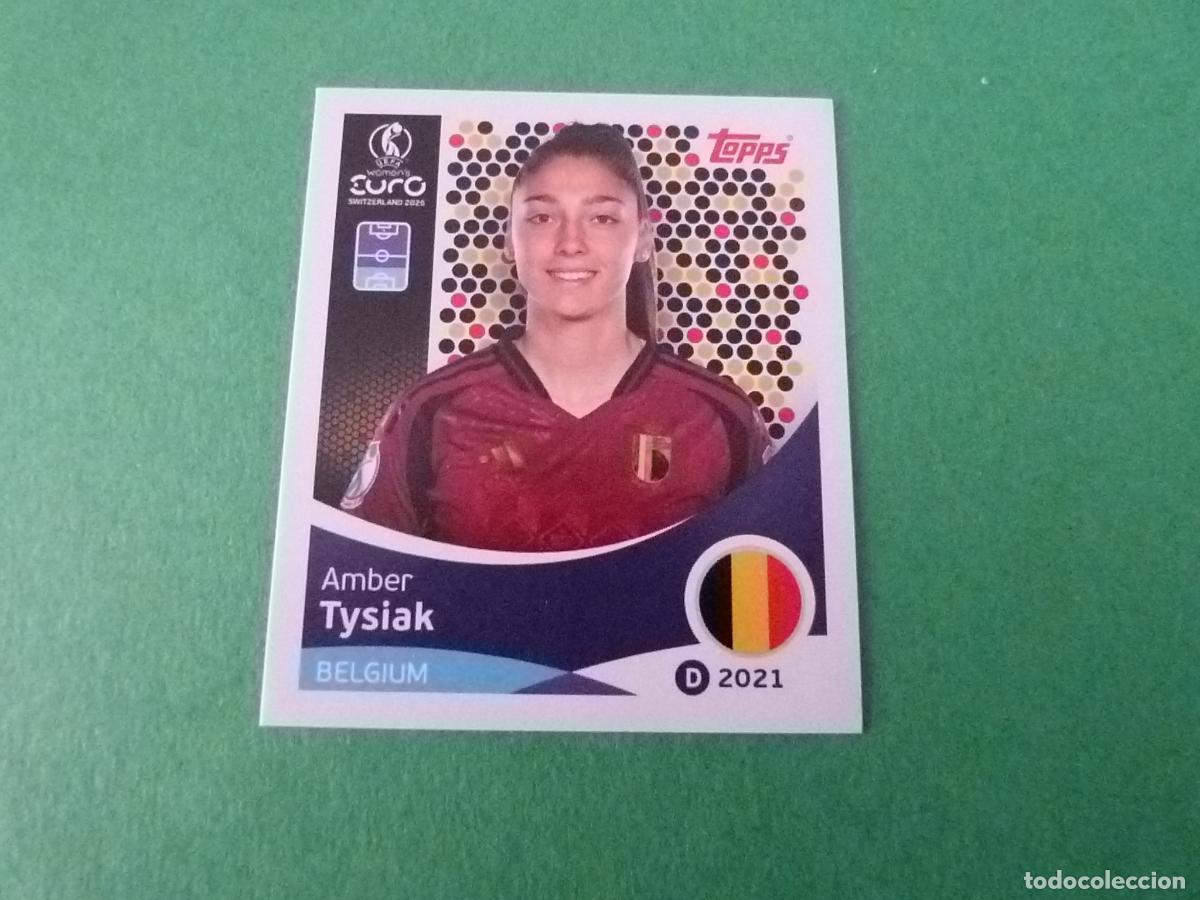 Cromos de F&uacute;tbol: CROMO FUTBOL TYSIAK BELGICA SIN PEGAR N&ordm; 130 EUROCOPA EURO FEMENINA SUIZA 2025 TOPPS